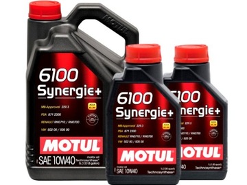 OLEJ SILNIKOWY MOTUL 6100 SYNERGIE+ 10W40 7L (5+2)