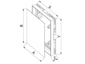 КРЫШКА МАСКИ AWENTA REVISION MPCV15 25x40 ПВХ ГЛАЗУРЬ