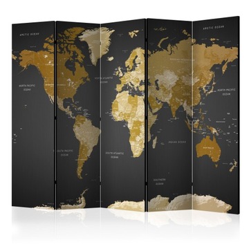 PARAWAN DEKORACYJNY MAPA 225x172 k-A-0092-z-c_pw
