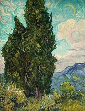 Vincent van Gogh - Two Cypresses