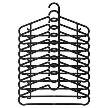 IKEA SPRUTTIG Wieszak CZARNY 10 szt.