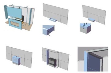 фото ориг. №10, Fireplace tiles skamol 18 slabs+ accessory set