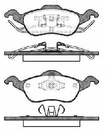 Передние тормозные колодки REMSA для FORD Focus I mk1