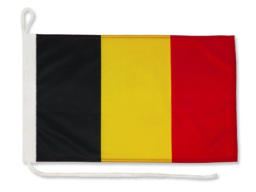 Flaga Belgia na jacht 30x40 cm Bandera jachtowa żeglarska Belgii