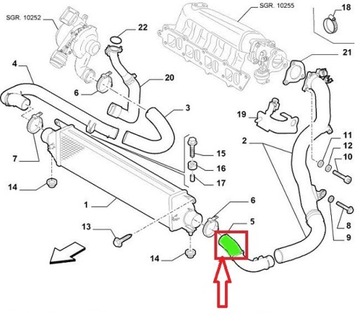 КАБЕЛЬ ИНТЕРКУЛЕРА FIAT BRAVO 1.6 D Multijet