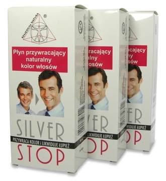 3x SILVER STOP - обезжириватель для волос