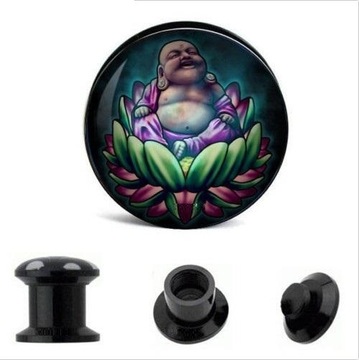 TUNELE AKRYLOWY TUNEL GWINT WEW. 6 mm BUDDA