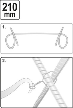 КЛЮЧ для связывания скрутки Арматурный поворотный крючок