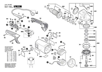 Переключатель Bosch GWS 20 21 22 23 24 25 26 PWS 1900