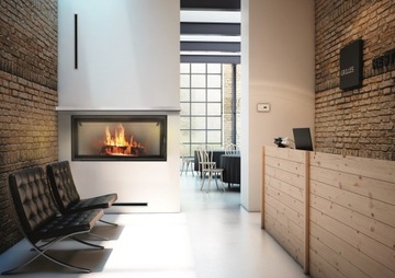 фото ориг. №12, Fireplace aerial steel grilles lucy 16 kw 200 mm