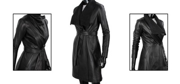 Dámsky kožený kabát Šál DORJAN EST450 XL