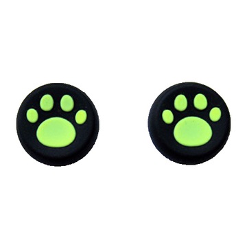 2x Nakładki gumki silikonowe łapki pada XBOX ONE SERIES PS3 PS4 PS5 Zielone