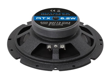 Однополосные автомобильные колонки Autotek ATX6.2W, мидбас, 16,5 см, мощность 80 ВтRMS