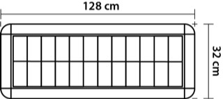 ПАНЕЛЬНЫЙ СВЕТИЛЬНИК, НАКЛАДНОЙ СВЕТИЛЬНИК RASTRATE, 2x120см