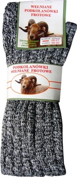 PODKOLANÓWKI WEŁNIANE MĘSKIE SKARPETY WEŁNA 35-38