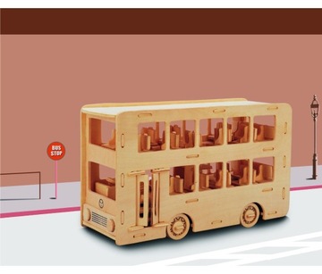 фото ориг. №2, Bus multi-storey fold wooden 3-door p093