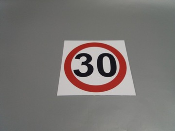 ЗНАК ОГРАНИЧЕНИЯ СКОРОСТИ 30 км/ч 40x40 DIBOND