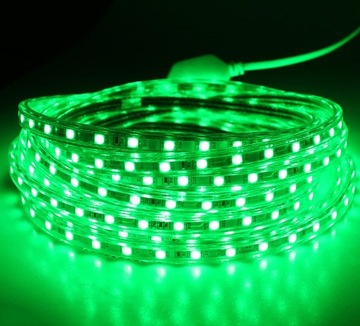 TAŚMA LED 5050 230V zielona BEZ ZASILACZA 1mb FV