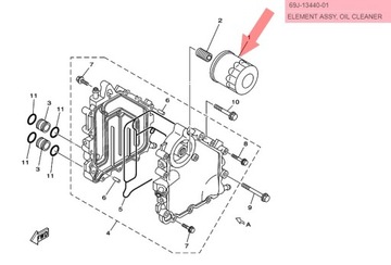 МАСЛЯНЫЙ ФИЛЬТР Yamaha VX FX 1800 F 150 200 250