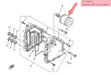 МАСЛЯНЫЙ ФИЛЬТР Yamaha VX FX 1800 F 150 200 250