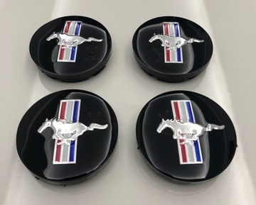 Комплект из 4 шт. FORD MUSTANG Центральные колпаки Диски с логотипом 56MM