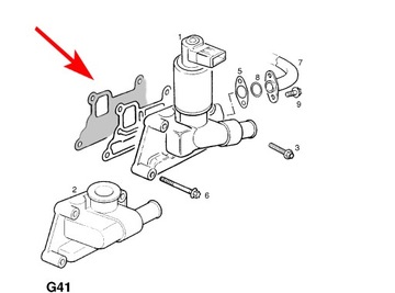 128 Прокладка EGR OPEL Agila Astra G Corsa B/C 1.0