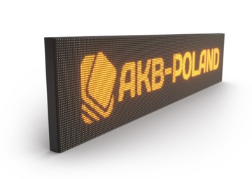 Reklama LED 192x48cm Wyświetlacz Tablica POMARAŃCZ