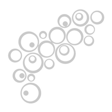 Большие зеркальные круги из ПММА для украшения стен