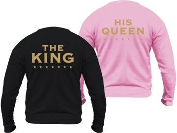 Bluza KING QUEEN bluzy dla zakochanych PAR kpl. L