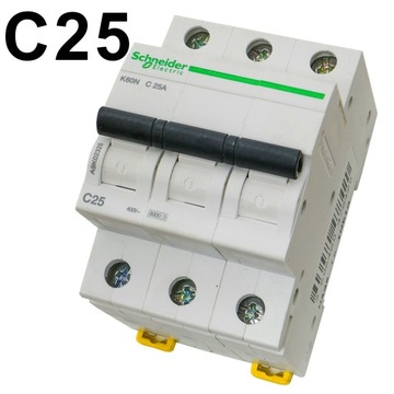 Автоматический выключатель C 25A 3P 6kA K60N-C25-3 A9K02325 SCHNEIDER ELECTRIC