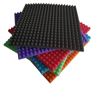 АКУСТИЧЕСКИЕ ПАНЕЛИ КОВРИКИ-ПИРАМИДЫ 50x50x3,5см