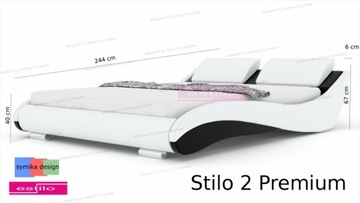 Кровать для спальни Stilo-2 Premium Led 140х200