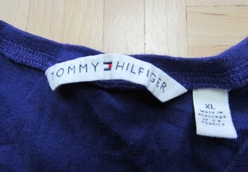 Tommy Hilfiger FIOLETOWY ORYGINAL T SHIRT / /XL