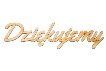 Dziękujemy- napis idealny na pudełko v.2 A086