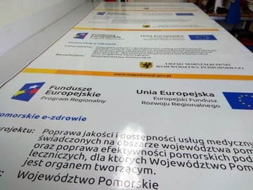 Tablica unijna PROW 2014-2020 ARiMR A3 PLAKAT ue