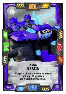 karta nr 168 Mega Bracia lego nexo knights 2