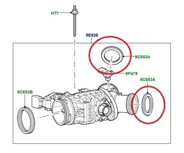 Прокладка дроссельной заслонки Discovery 3, 4 RR L322 L405