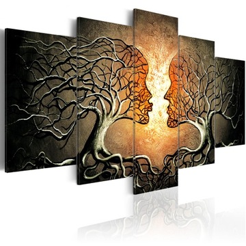 OBRAZ XXL 150x75 cm DRZEWA ABSTRAKCJA h-A-0086-b-p