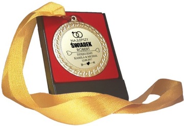 MEDAL podziękowania dla rodziców świadków ślub