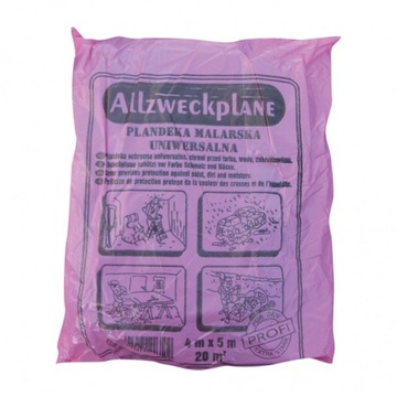 PLANDEKA MALARSKA 4x5 m MAXI GRUBA 0,9kg