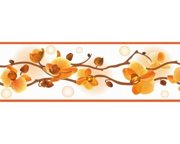 Pas dekoracyjny ozdobny na ścianę Deco Border 83 kwiaty storczyk