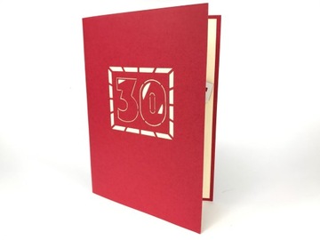 фото ориг. №5, 30 birthday card 3-door for a gift birthday impreza happy birthday pop up wow