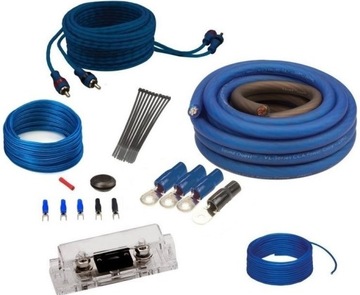 Фирменные усилительные кабели Stinger 20мм2 1000Вт