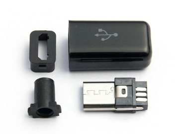 WTYK WTYCZKA MICRO USB 5PIN LUTOWANY NA KABEL dc06