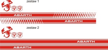 НАКЛЕЙКИ - НАБОР ABARTH - долговременная пленка