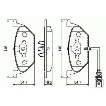 ПЕРЕДНИЕ ДИСКИ + КОЛОДКИ BOSCH VW GOLF 4 IV BORA 280мм