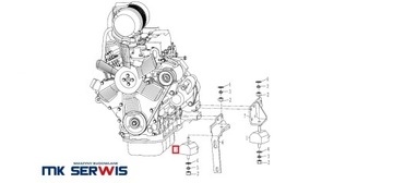 Poduszka silnika SUNWARD SWE17 SWE18 SWE15