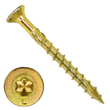 Wkręty ciesielskie 4x50 do drewna stozek TORX 100