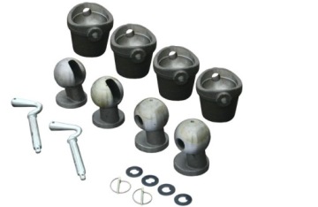 Опрокидывающие шарики Kiper, комплект, fi 60, для 3,5Т - КПЛ 4 шт.