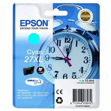 Tusz org. Epson 27XL Cy T2712 WF3620 WF3640 WF7110